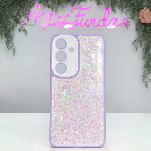 Funda brillo confeti Samsung