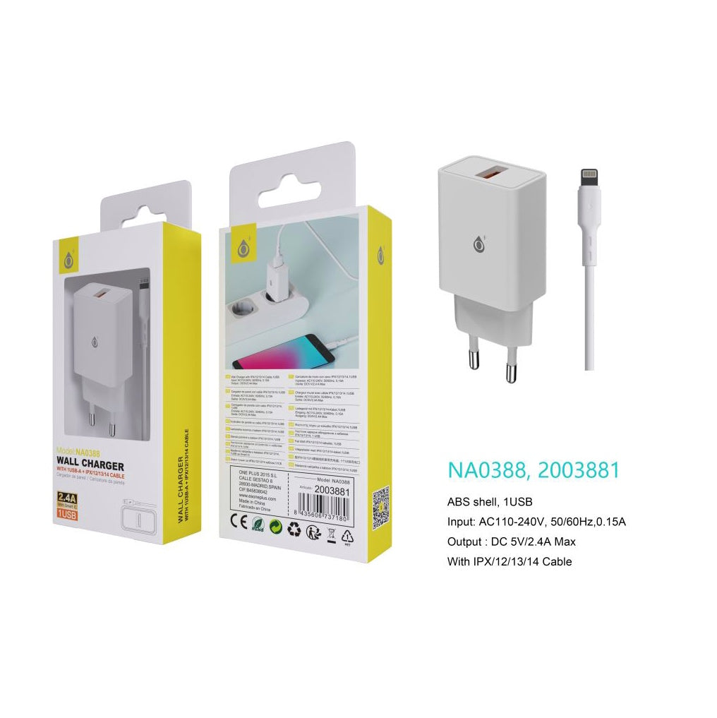 Cargador NA0388 USB-A iPhone