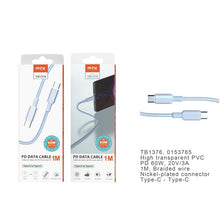 Cargar imagen en el visor de la galería, Cable TB1376 PD tipo C - tipo C