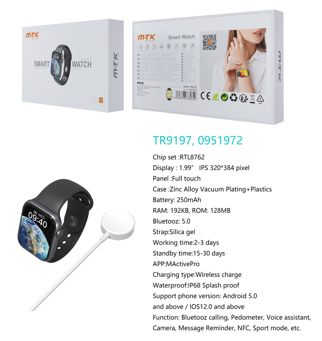 Reloj MTK Tr9197 Inteligente