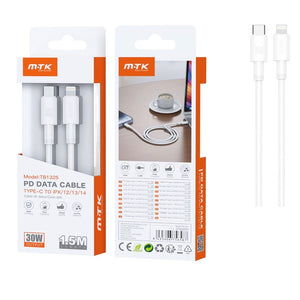 Cable MTK tipo C a Lightning TB1325