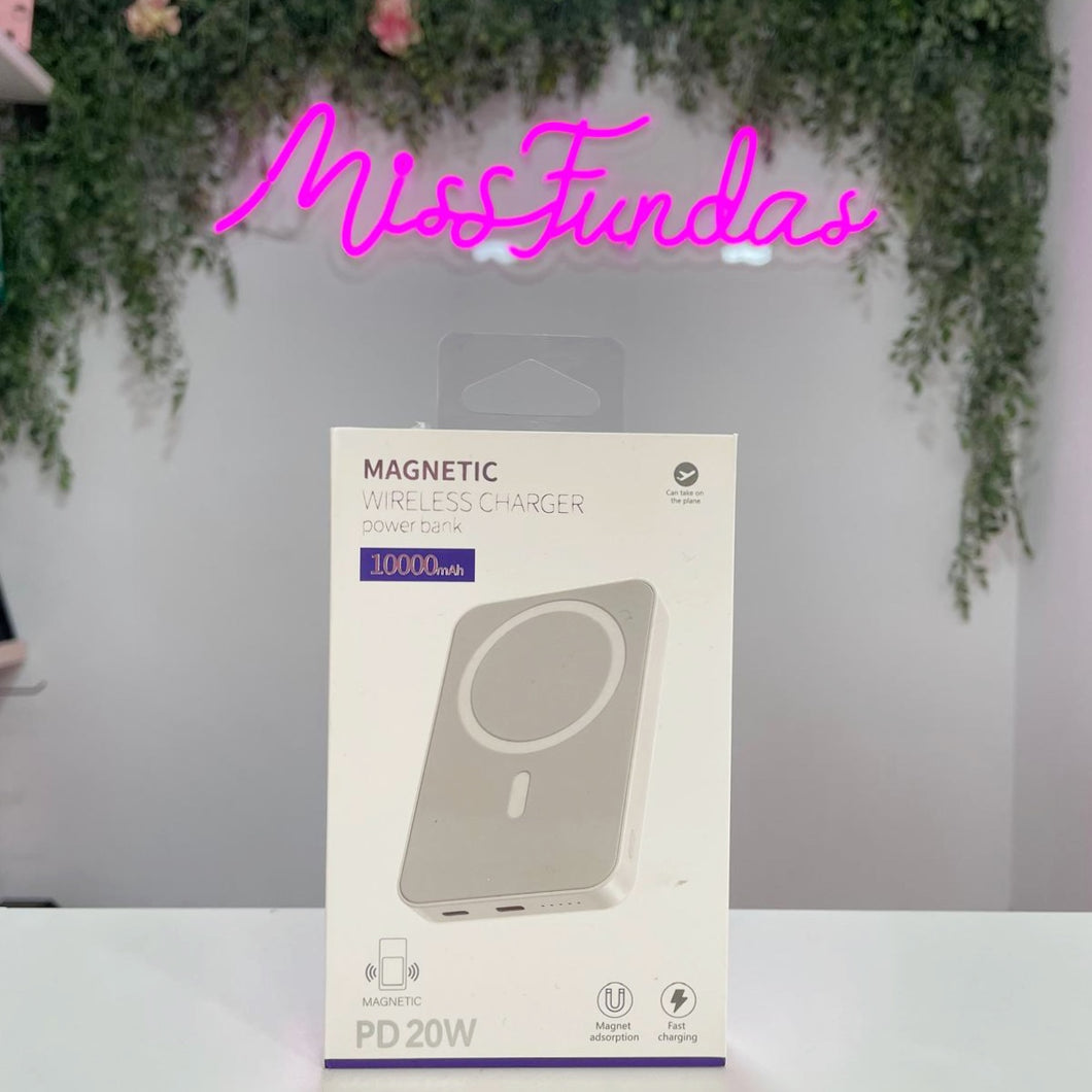 Power Bank Magnético Wireless 10.000 mAh – Carga Rápida PD 20W