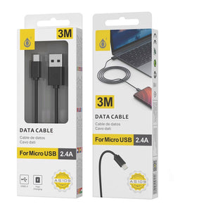 Cable AS109 3M Micro USB One +