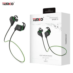 Auricular Bluetooth Sport 9 Temco - Missfundas